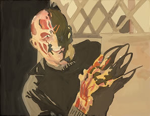 Freddy Krueger with knife glove