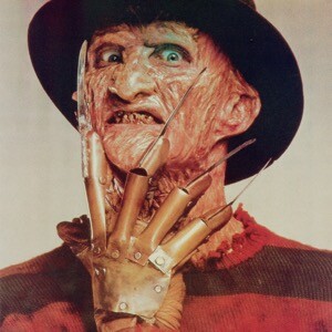 Freddy Krueger portrait with knife hands