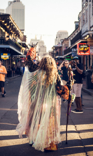 Spiritual Speaker in the streets of New Orleans, Louisiana