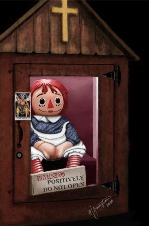 The Real Annabelle doll locked up in the Warren Occult Museum