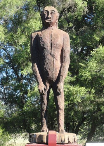 Yowie Statue in Yowie Park, Kilcoy, Queensland