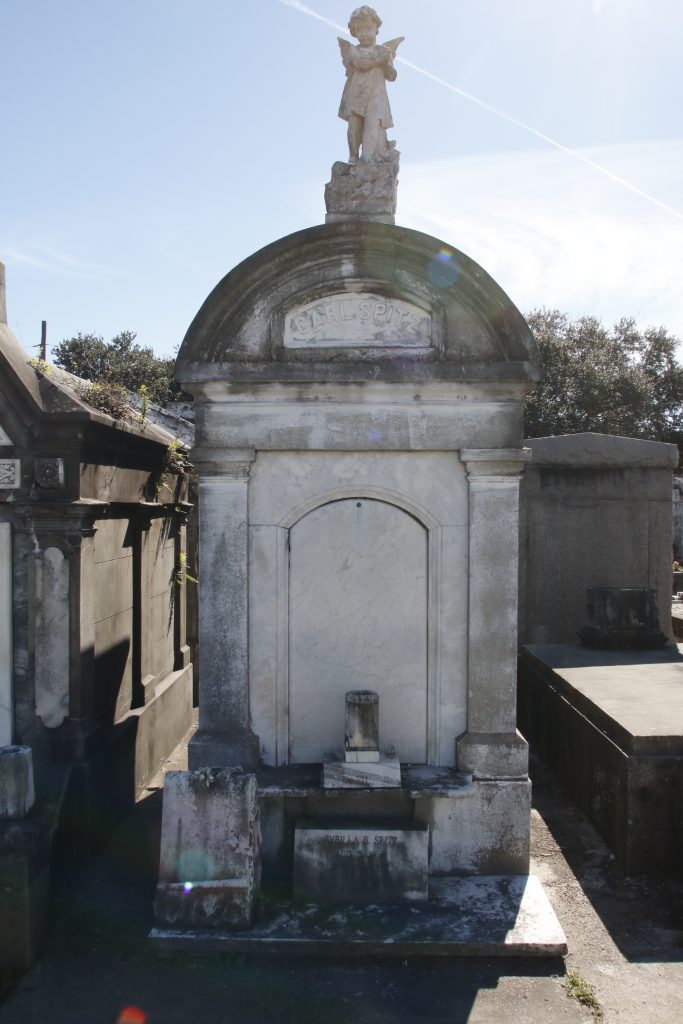 Lafayette Cemetery 2 Puzzle Box Horror images large gravestone with an angel
