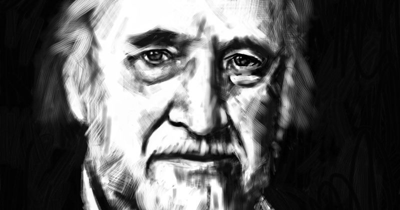 Richard Matheson Artistic Portrait