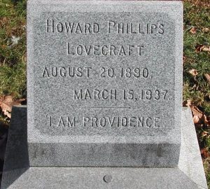Tombstone of H.P. Lovecraft