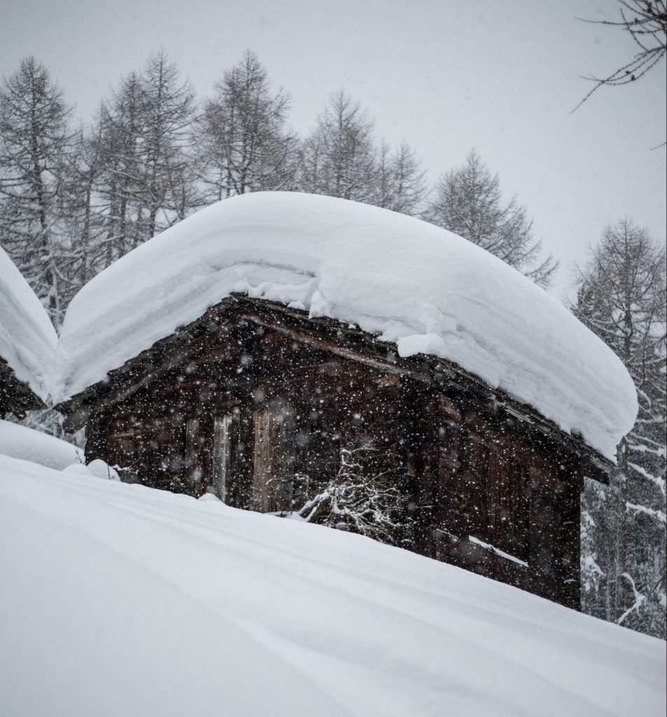 Snowed in Cabin