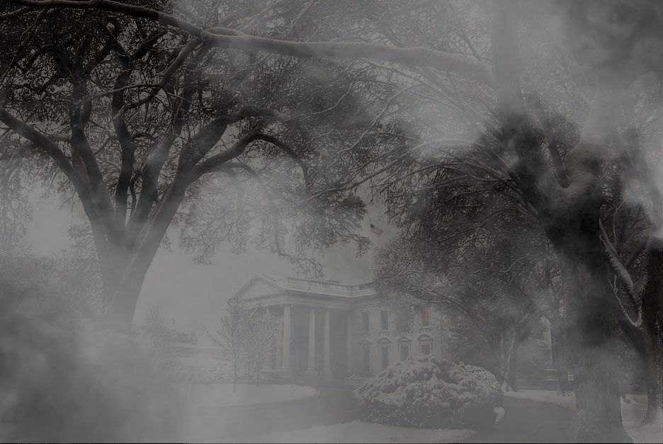 Spooky Misty White House