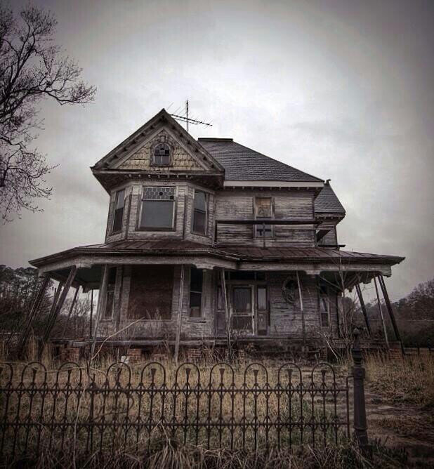 spooky old haunted house