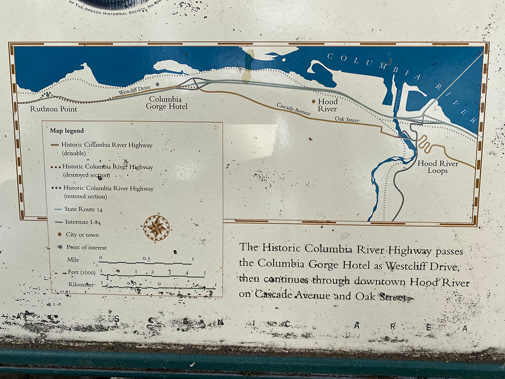 Scenic Map of The Columbia River