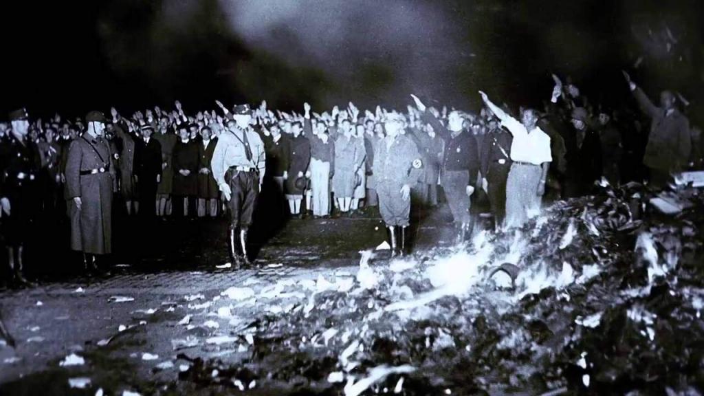 The Book Burning at The Bebelplatz in Berlin, Germany (May 10, 1933)