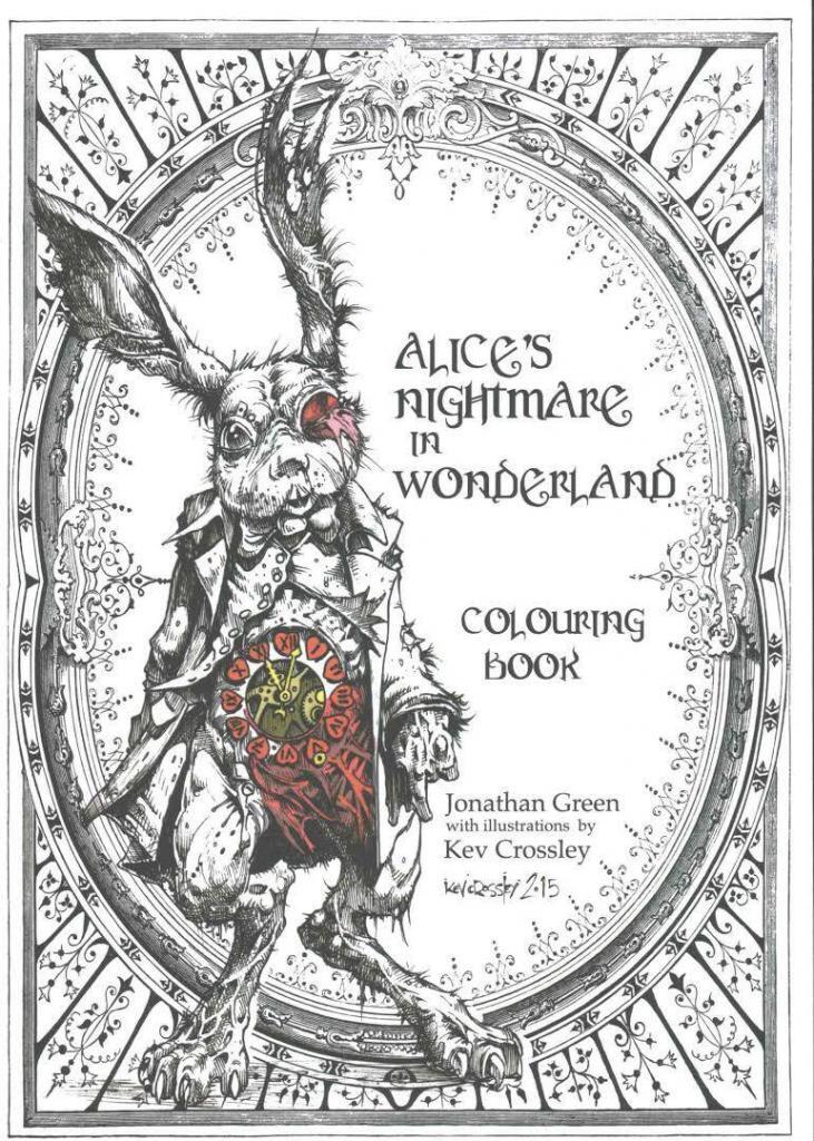 Alice's Nightmare in Wonderland Coloring Book