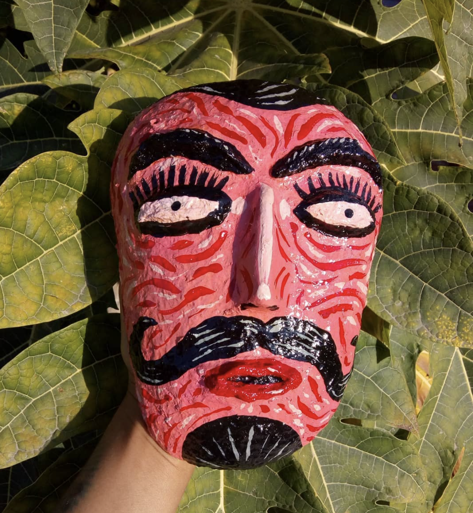 Red Mexican Devil Mask