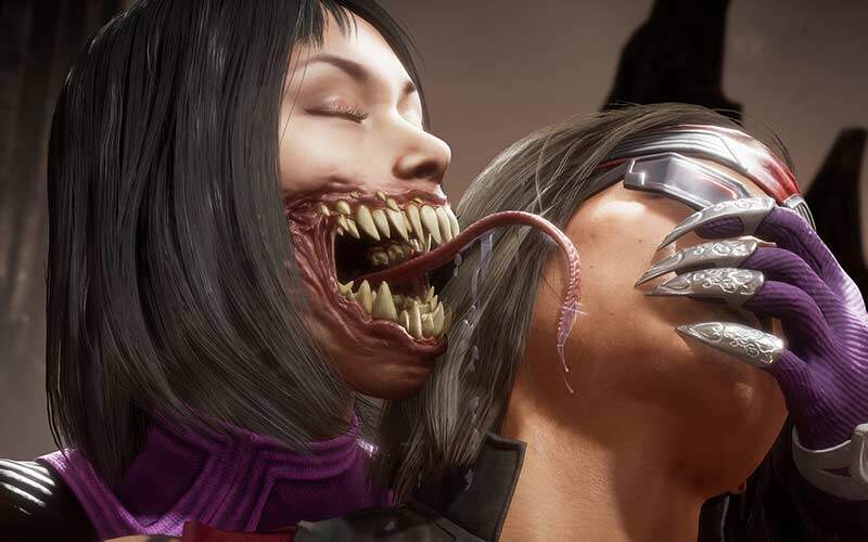 Mortal Combat scary tongue image