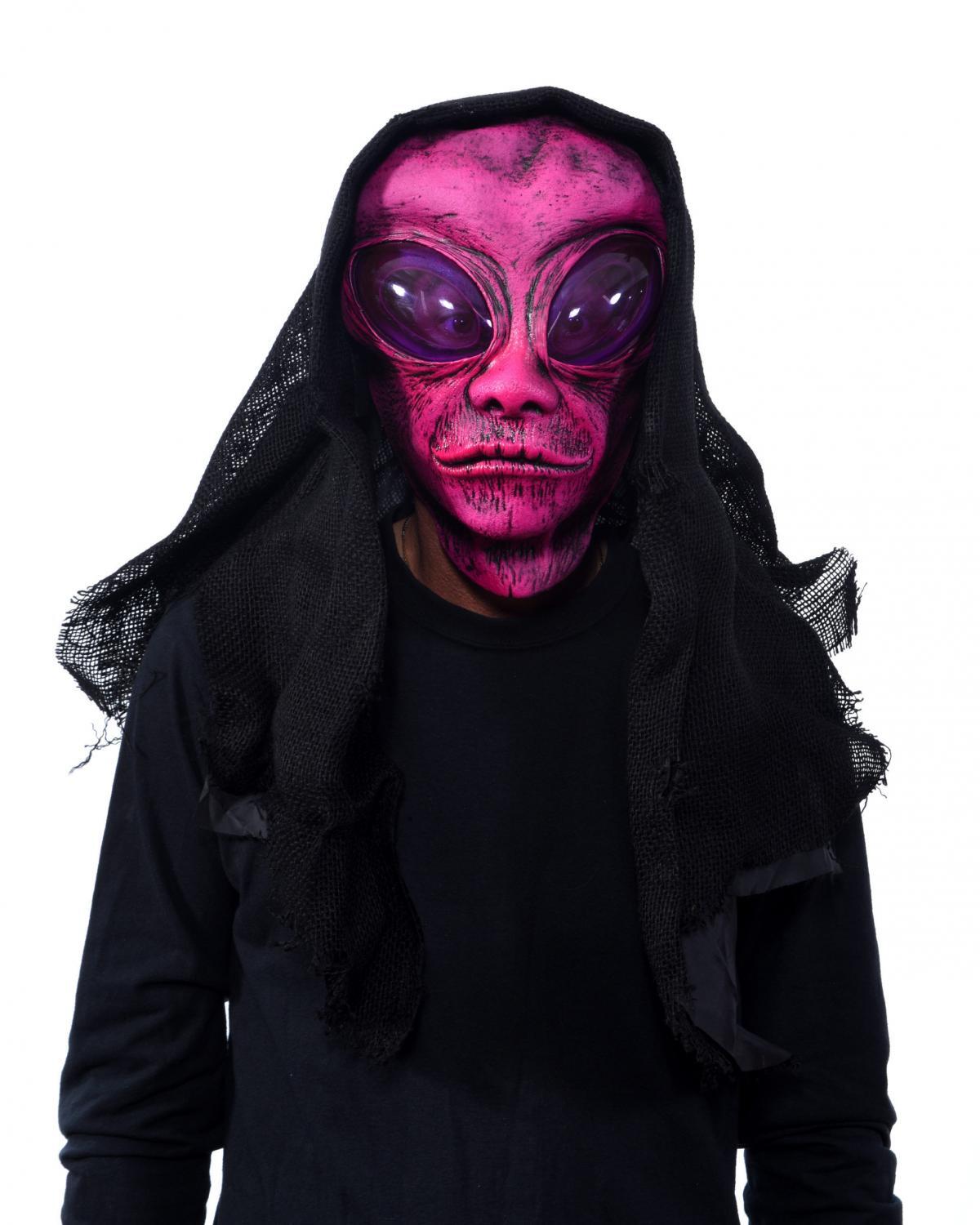 Pink Alien scary mask