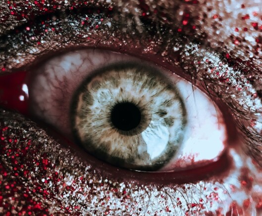 Close up of bloody eye