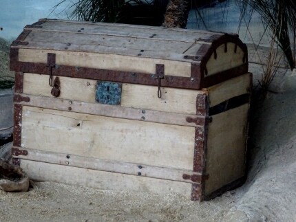 Haunted Treasure chest in sand