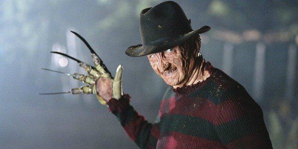 Freddy Kruger in a sweater with knife hands.