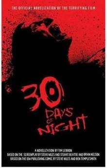30 days of night book cover with man screaming