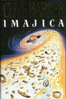 Imajica (1991)  book cover with a universe and planets