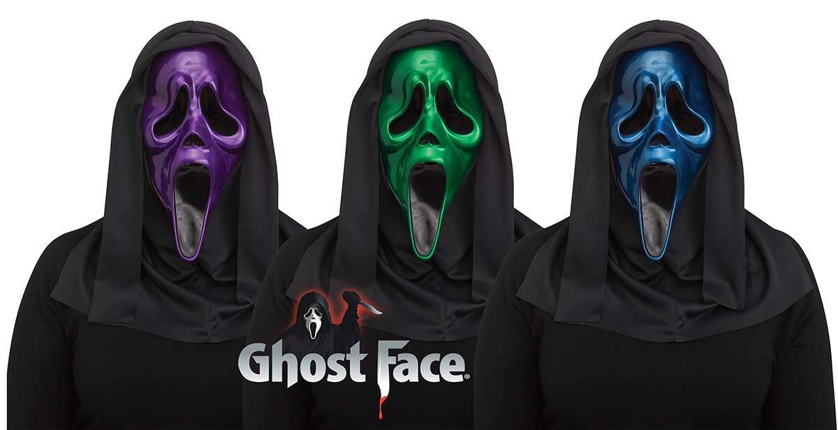 Ghostface metallic mask variations