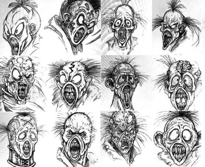 ghostface scream mask concept art 12 variations
