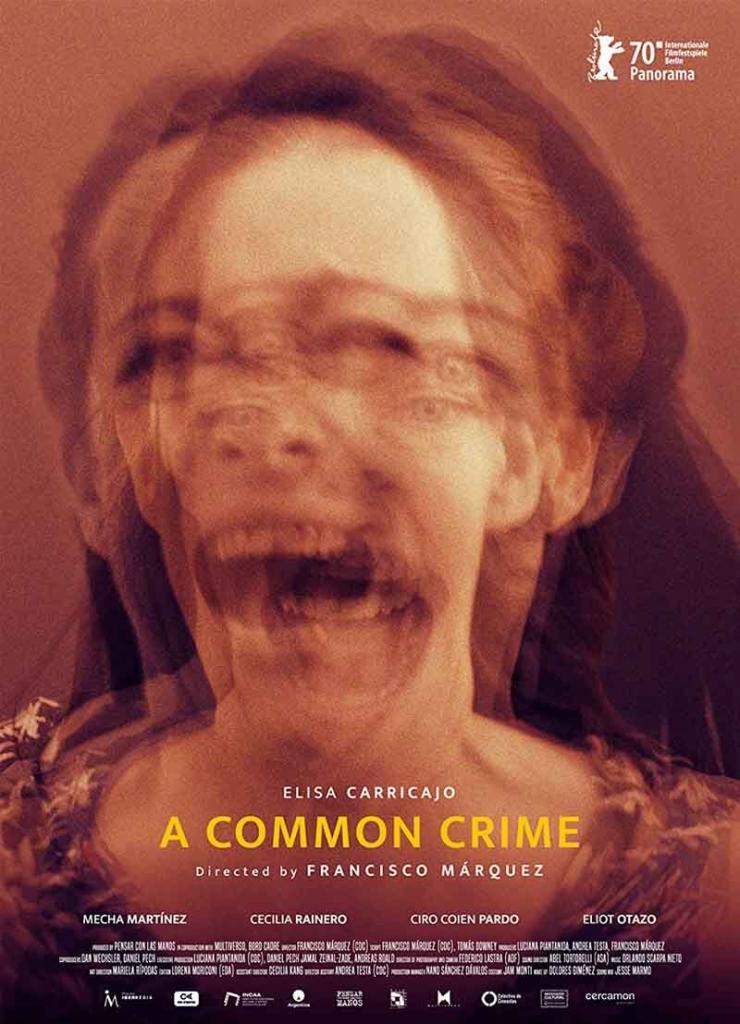 A Common Crime movie poster featuring a woman screaming