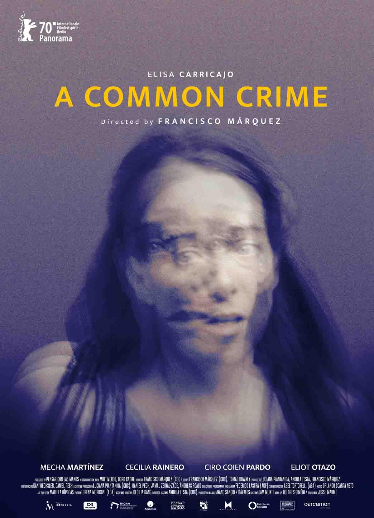 a common crime movie poster with a woman screaming