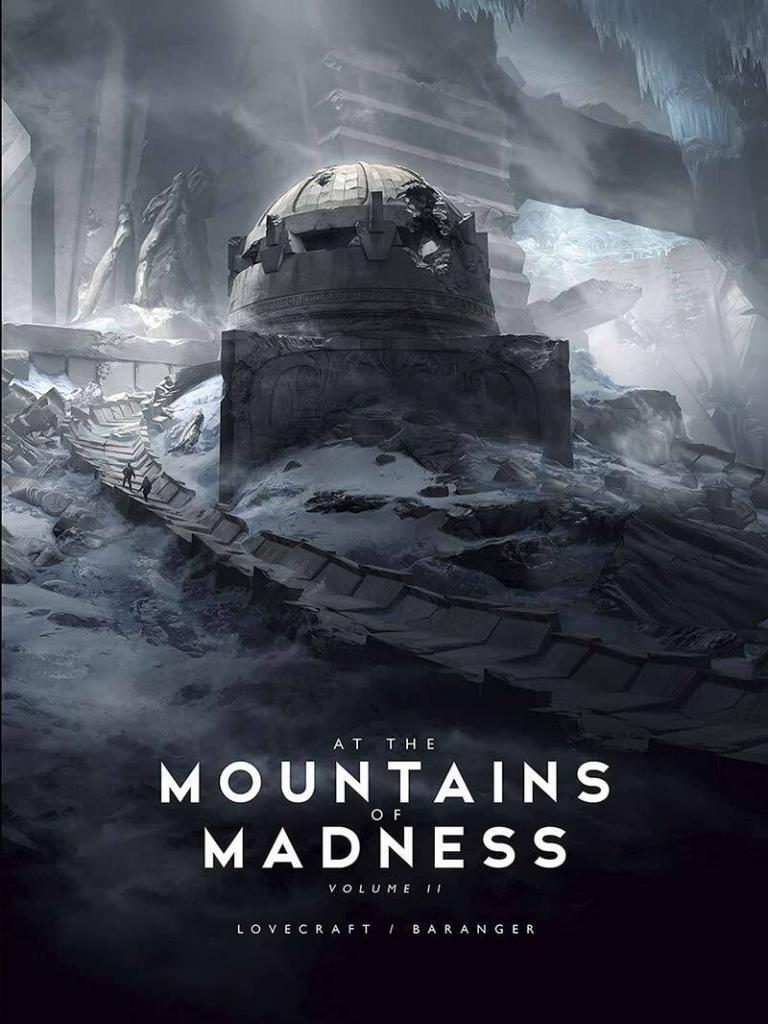 At The Mountains of Madness Illustrated Cosmic Horror Book Cover