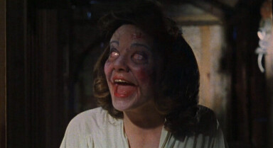 Demon possessed woman from The Evil Dead movie.